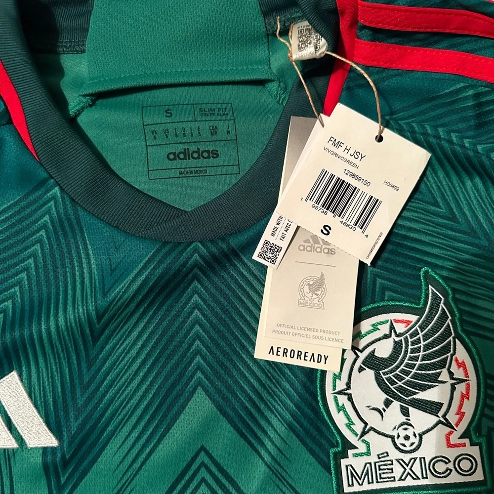 NEW Adidas Mexico Mens Home Jersey Size Small S 100% Adidas